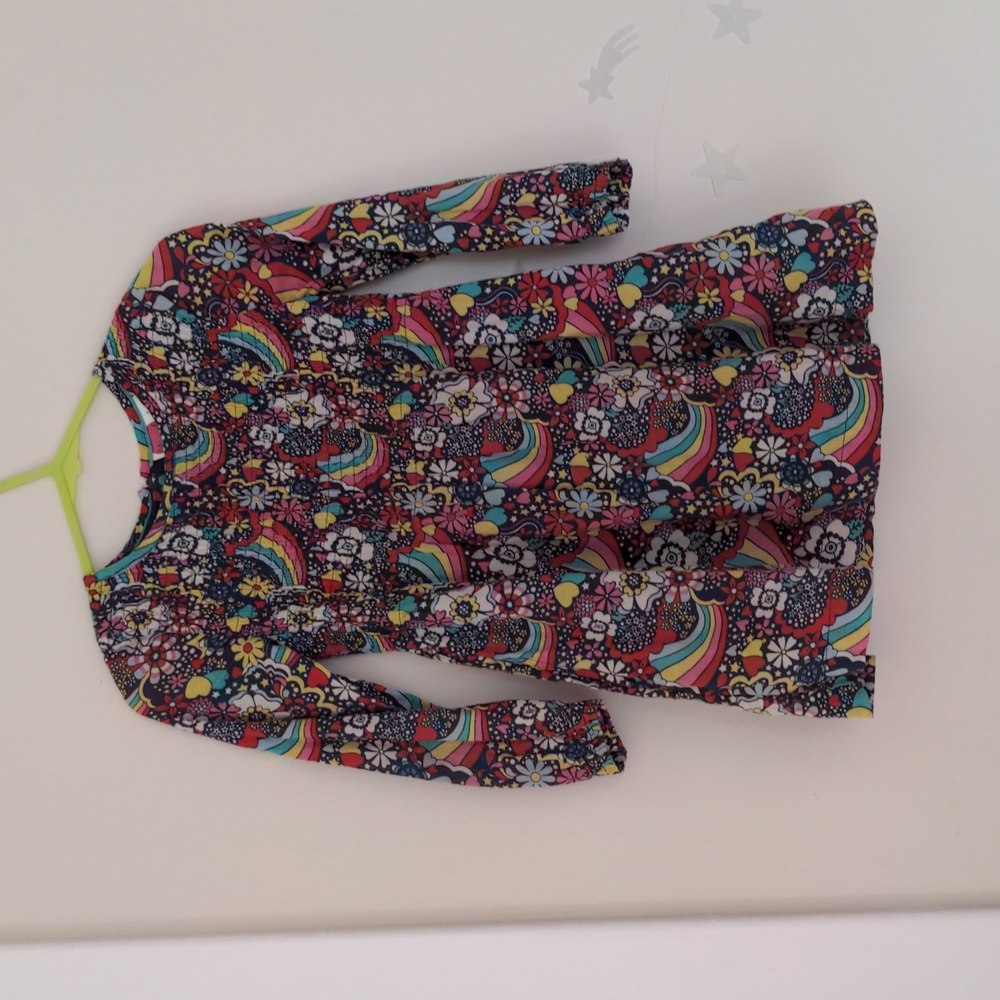 Mini Boden girls dress 4-5, rainbow